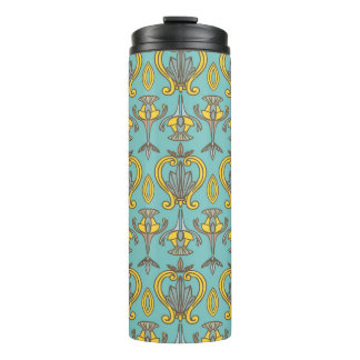 Bouteilles Isothermes Motif vintage Art Nouveau sans faille. paroi vinta