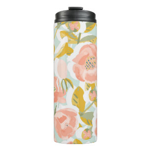 Bouteilles Isothermes motif vintage avec fleur de hanches et de fruits r