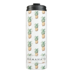Bouteilles Isothermes Motif vintage d'ananas de PixDezines