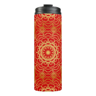 Bouteilles Isothermes Motif vintage sans couture avec fleurs abstraites