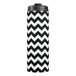 Bouteilles Isothermes Motif Zigzag noir et blanc, Motif Chevron