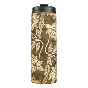 Bouteilles Isothermes Motifs batik indonésiens avec patte de flore et de