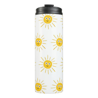 Bouteilles Isothermes Motifs de soleil : vintage et transparent.