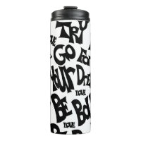 Motivation unique Tumbler dessinée à la main