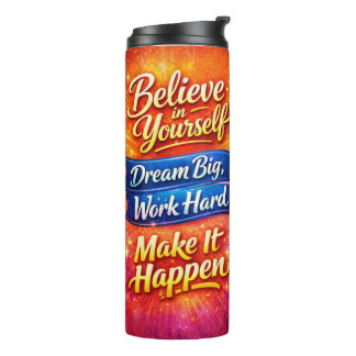 Bouteilles Isothermes Motivational Water Bottle with Positive Quotes
