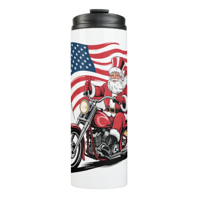Bouteilles Isothermes Motocyclette Patriotique Oncle Sam (Devant)