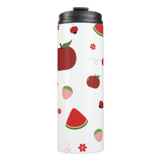 Bouteilles Isothermes Mug de voyage à motif de fruits mignons | Pomme Pa