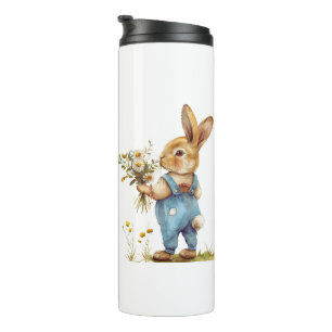 Bouteilles Isothermes Mug de voyage de lapin forestier - Chaleur des boi