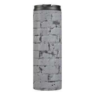 Bouteilles Isothermes Mur de brique peint gris clair
