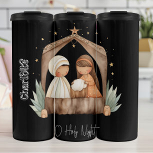 Bouteilles Isothermes Nativité de la couleur de l'eau Scène de la Sainte