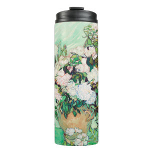Bouteilles Isothermes Nature morte Roses dans un vase par Vincent van Go