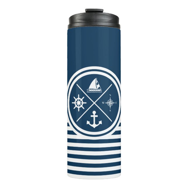Bouteilles Isothermes Nautical themed design (Devant)