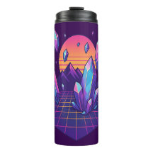 Neon Crystalscape - 80s Vapor Gem Vibes