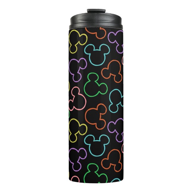 Bouteilles Isothermes Neon Mickey Mouse Icon Toss Pattern (Devant)