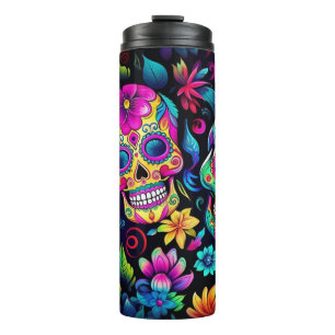 Bouteilles Isothermes Neon Sugar Skull