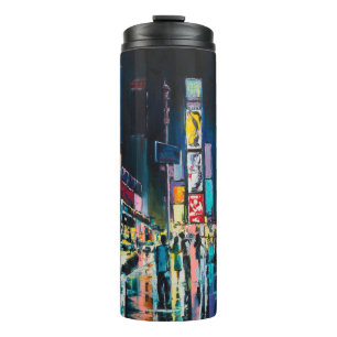 Bouteilles Isothermes "New York" oil painting, a night view of New York,