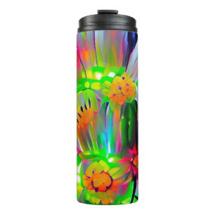 Bouteilles Isothermes Nez des marguerites Abstraites aux couleurs vives