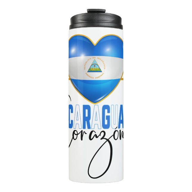 Bouteilles Isothermes Nicaragua En mi Corazon Fierté nicaraguayenne (Devant)