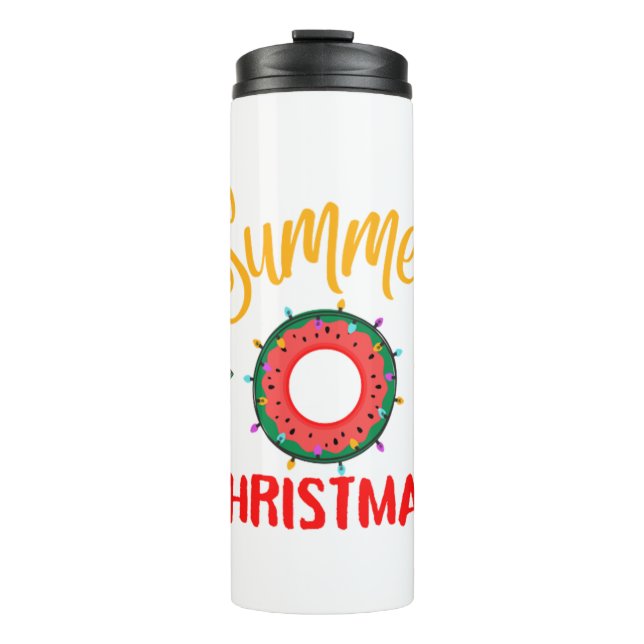 Bouteilles Isothermes Noël d'été (Devant)