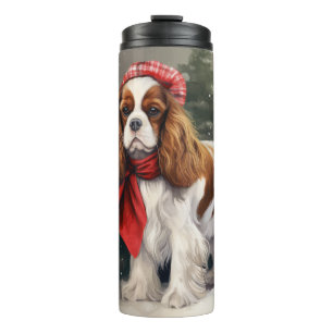 Bouteilles Isothermes Noël du chien espagnol Cavalier King Charles