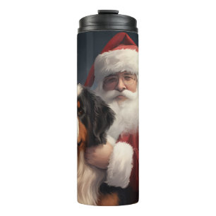 Bouteilles Isothermes Noël festif du chien de montagne bernois du Père N