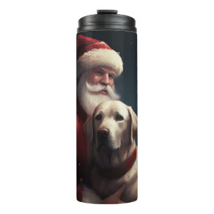 Bouteilles Isothermes Noël festif du Père Noël au Labrador