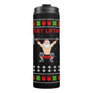 Bouteilles Isothermes Noël laid Noël haltère
