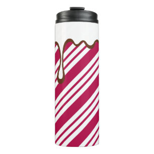 Bouteilles Isothermes Noël Peppermenthe Candy Café Tumbler thermique
