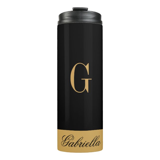 Bouteilles Isothermes Noir d'or (Devant)