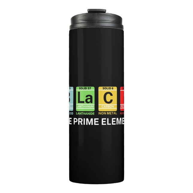 Bouteilles Isothermes Noir L'Élément Premier Histoire Noire (Devant)