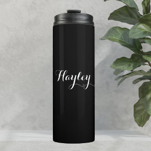 Bouteilles Isothermes Noir monogramme de script