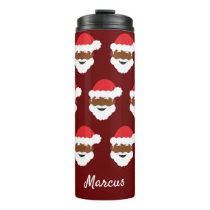 Bouteilles Isothermes Noir Père Noël Peau Brown Bourgogne Noël