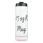 Noir tasse de sonnerie de 15 onces