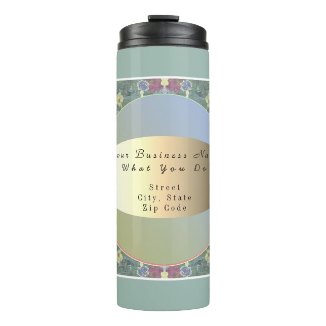 Bouteilles Isothermes Nom/adresse de l'entreprise Floral Thermal Tumbler (Devant)
