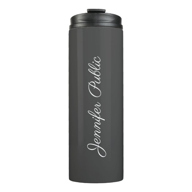 Bouteilles Isothermes Nom Calligraphié Élégant Moderne Meilleur Modèle s (Devant)