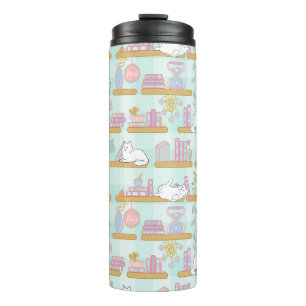 Bouteilles Isothermes Nom de chat mignon fille livresque vert