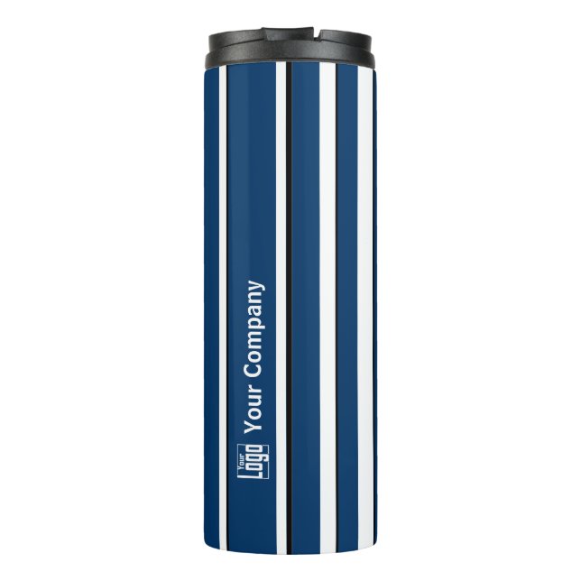 Bouteilles Isothermes Nom du logo promotionnel Bleu Bleu Bleu Noir (Dos)