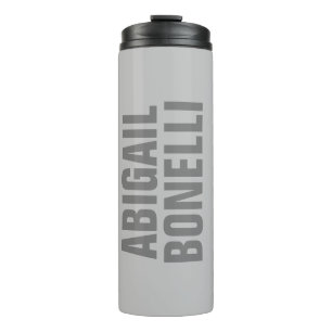 Bouteilles Isothermes Nom gris moderne minimaliste professionnel