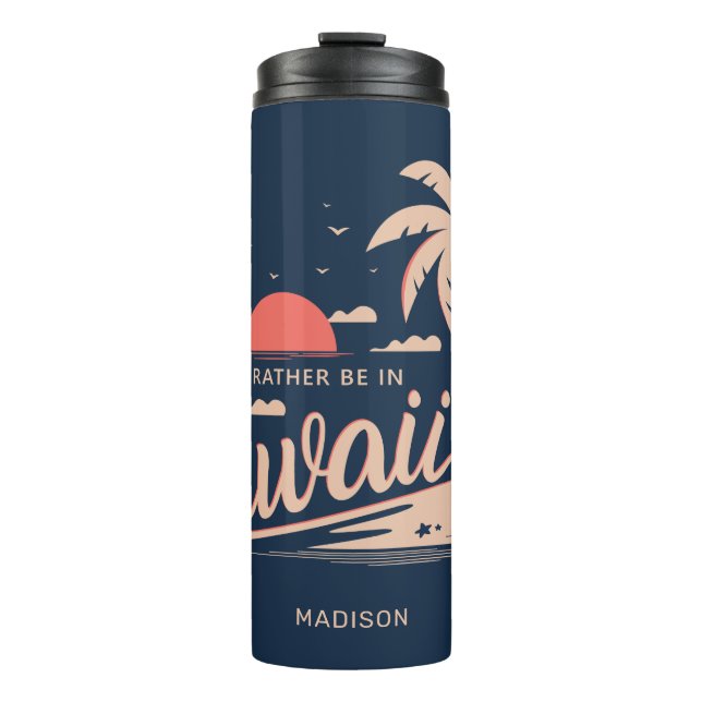 Bouteilles Isothermes Nom personnalisé Hawaii (Devant)