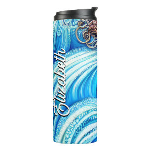 Bouteilles Isothermes Nom personnalisé Imaginaire Ocean Sea Wave Goddess