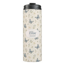 Nom personnalisé Papillon Bleu Arc Bow Cadeau Flor