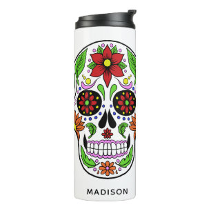 Bouteilles Isothermes Nom personnalisé Sugar Skull tumbler