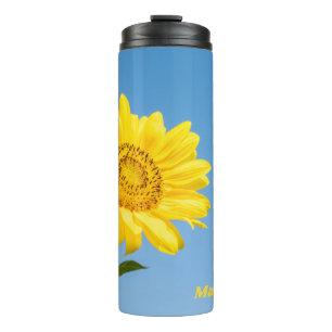 Bouteilles Isothermes Nom personnalisé Sunflower Thermal Tumbler