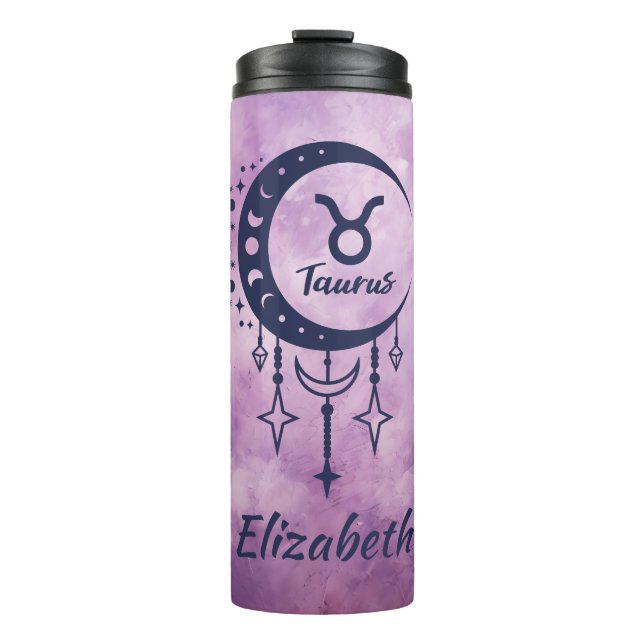 Bouteilles Isothermes Nom personnalisé Taurus Zodiac (Devant)