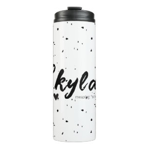 Bouteilles Isothermes Nom Skylar Signifiant Minimal Texte Moderne Dames 