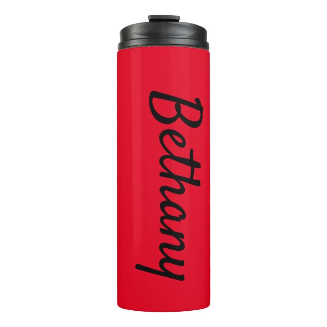 Bouteilles Isothermes Nom sur Red Matching Design 12oz (Devant)