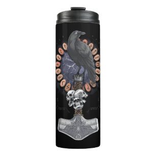 Bouteilles Isothermes Norse Viking Raven Hammer