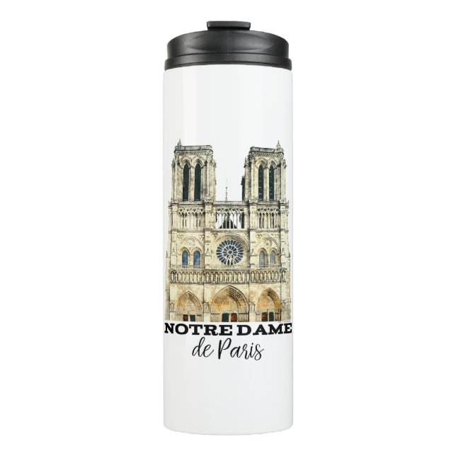 Bouteilles Isothermes Notre-Dame de Paris Souvenir France Cathédrale (Devant)