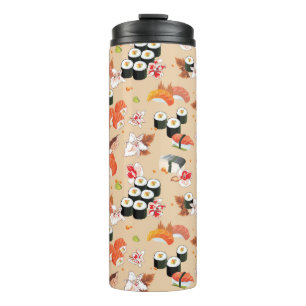 Bouteilles Isothermes Nourriture japonaise : Motif 3 de sushi