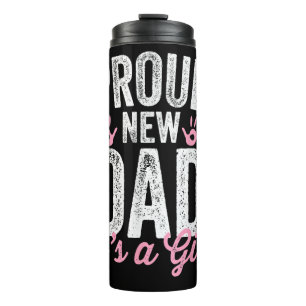 Bouteilles Isothermes Nouveau Papa Fier C'est Une Fille Cadeaux Futur Pa